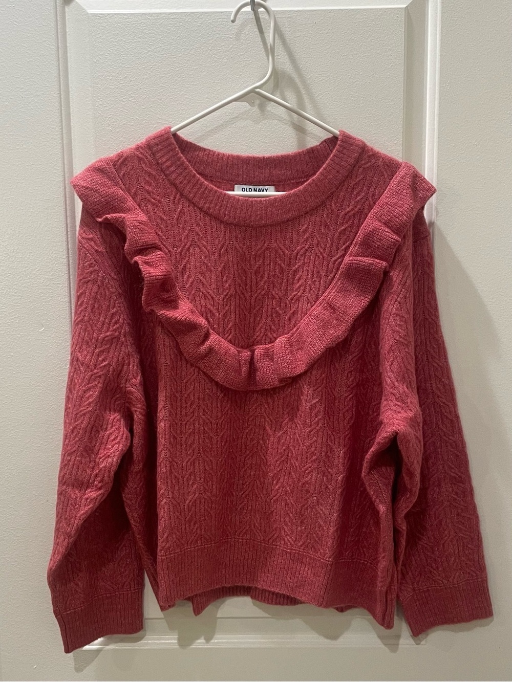 NEW…Wool Blend Ruffled Knit Sweater - Picture 5 of 6